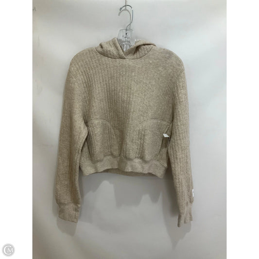 Sweatshirt Hoodie By Aerie In Beige, Size: S