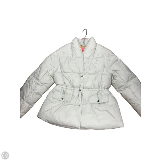 Jacket Puffer & Quilted By J. Crew In Green & Yellow, Size: M