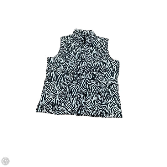 Vest Puffer & Quilted By Charter Club In Black & White, Size: L
