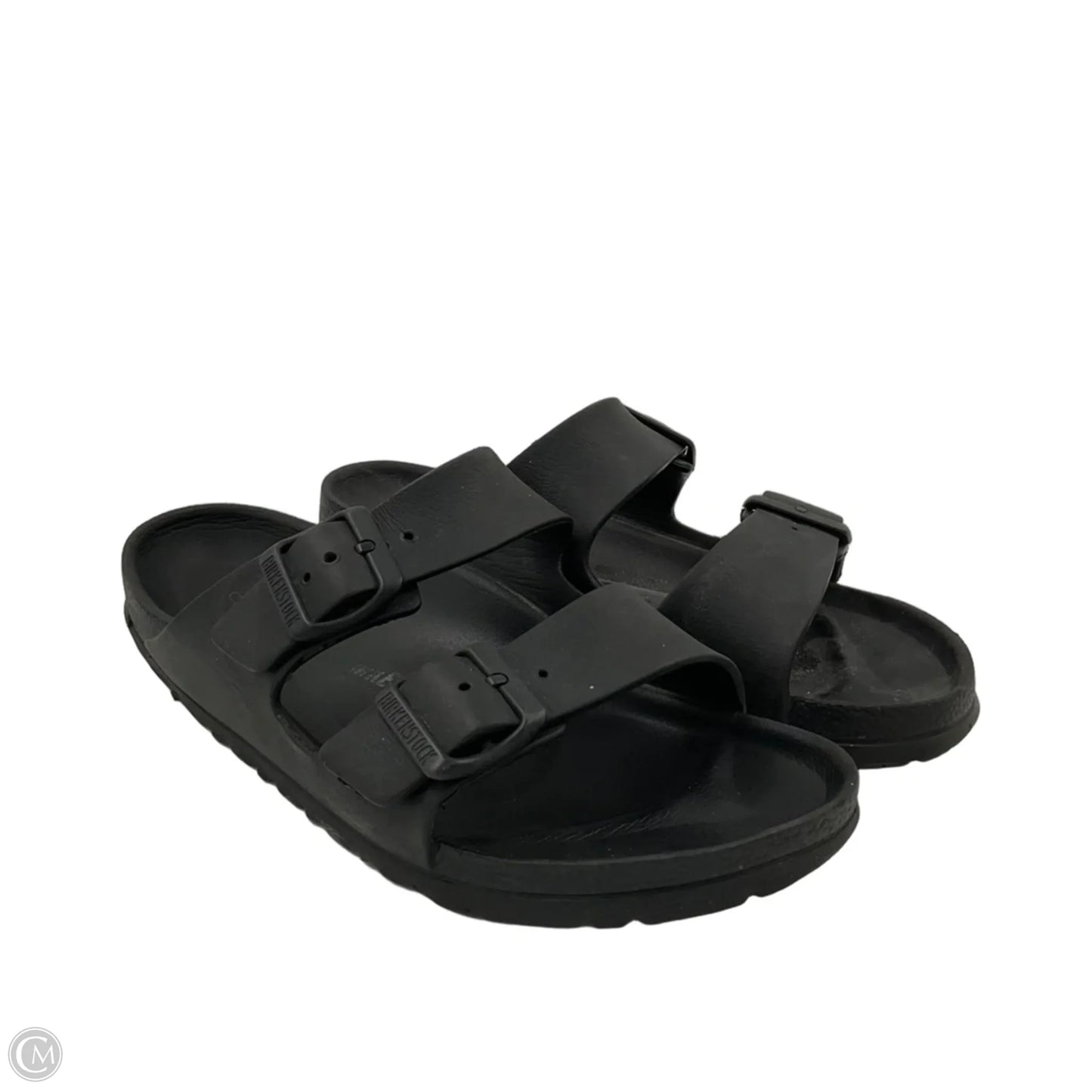 Sandals Flats By Birkenstock In Black, Size: 7