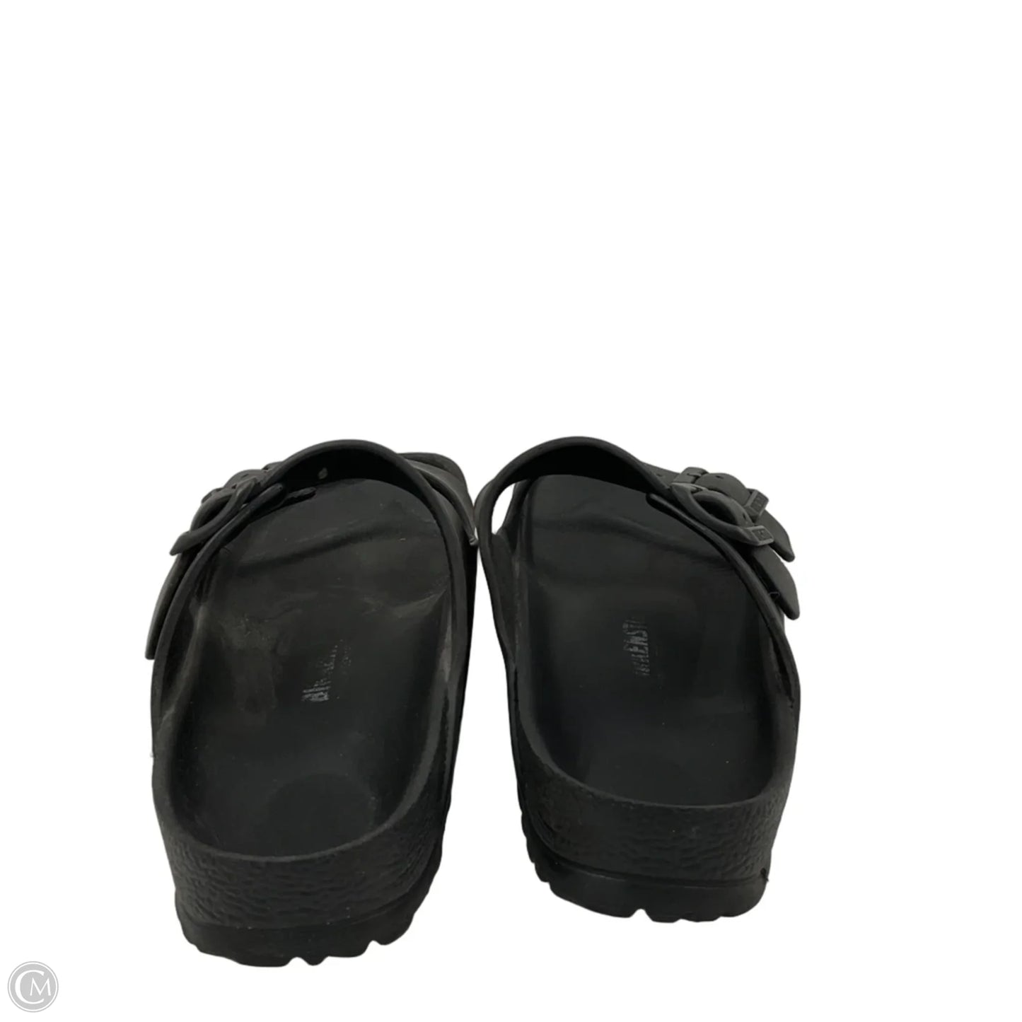 Sandals Flats By Birkenstock In Black, Size: 7