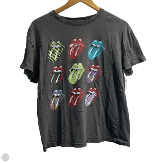 Top Short Sleeve By Clothes Mentor In Grey, Size: L