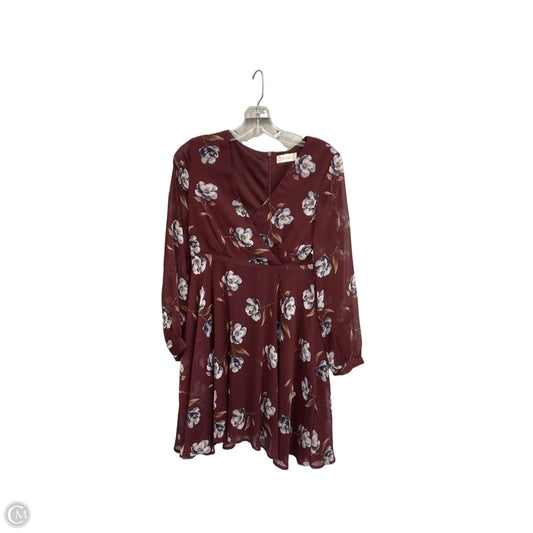Dress Casual Short By Altard State In Maroon, Size: S