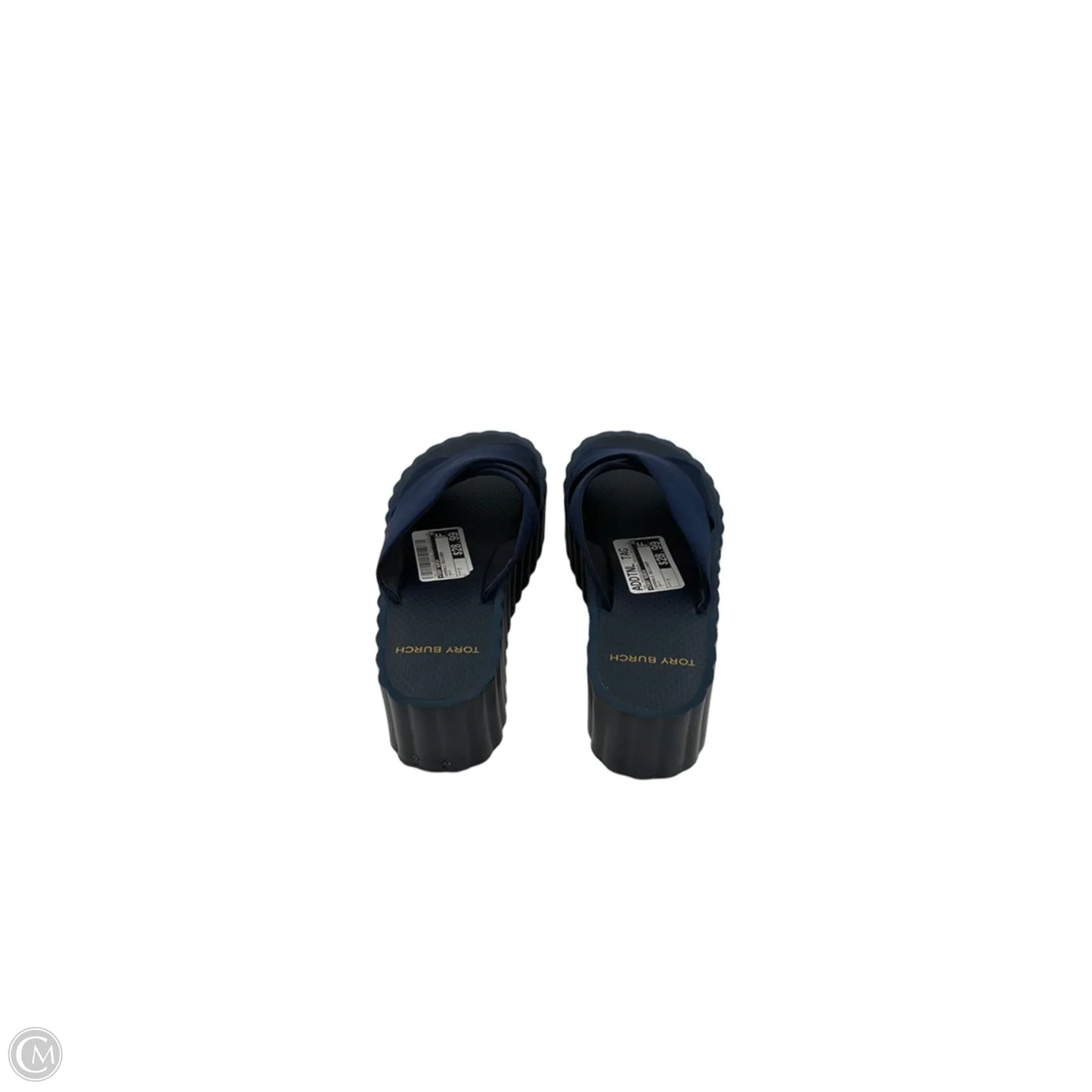 Sandals Designer By Tory Burch In Navy, Size: 7