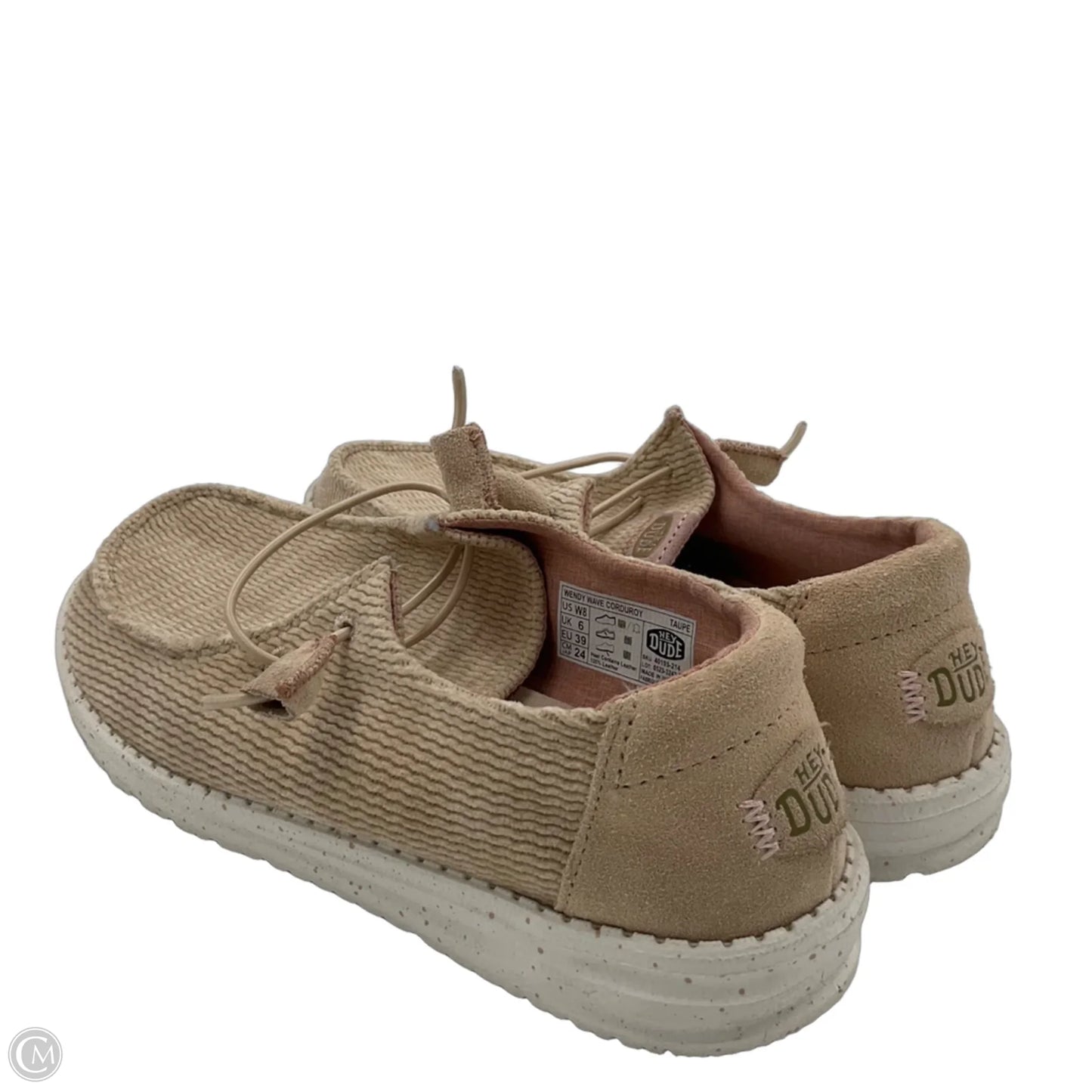 Shoes Sneakers By Hey Dude In Tan, Size: 8
