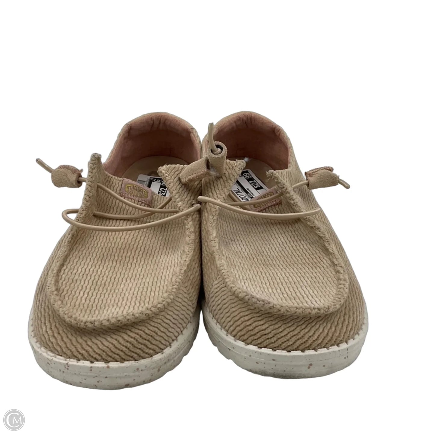Shoes Sneakers By Hey Dude In Tan, Size: 8