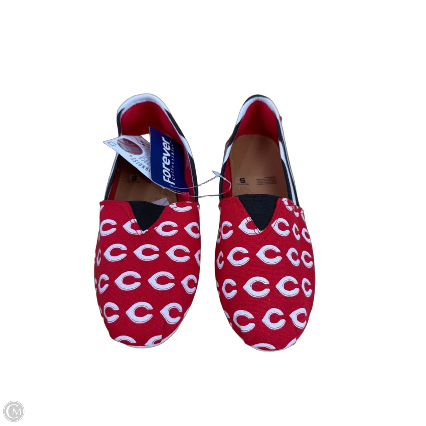 Shoes Flats By Clothes Mentor In Red & White, Size: 6.5