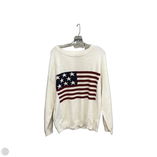 Sweater By Pink Lily In Red & White, Size: S