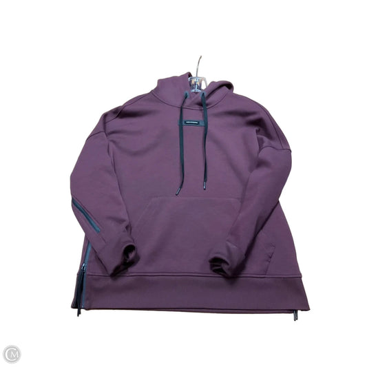 Sweatshirt Hoodie By On In Maroon, Size: Xs
