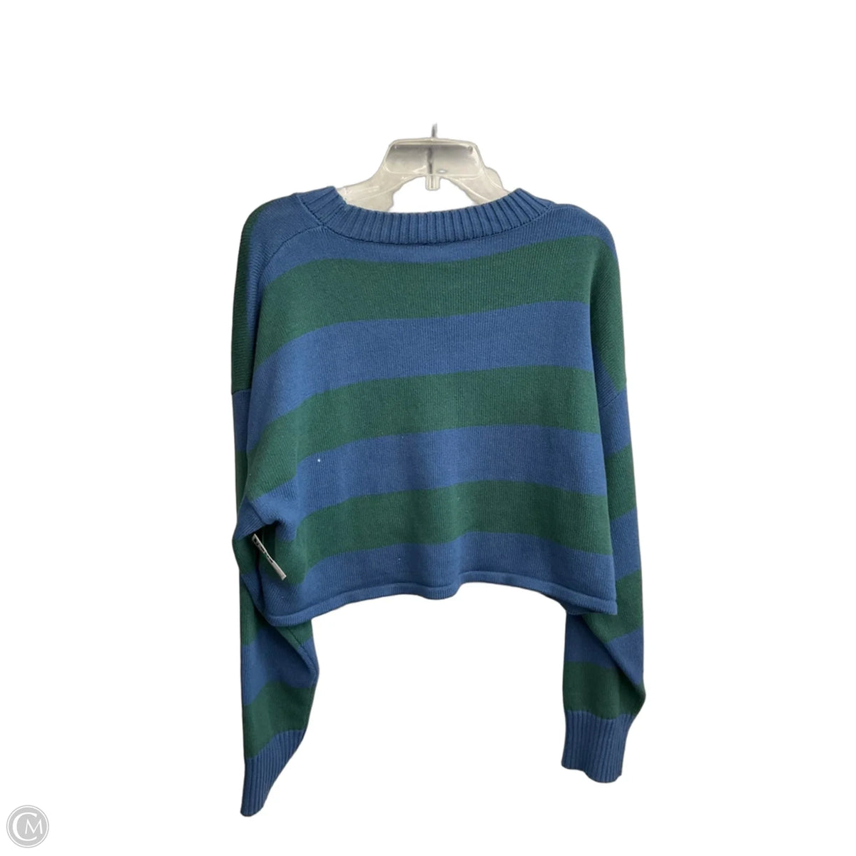 Sweater By Clothes Mentor In Striped Pattern, Size: L