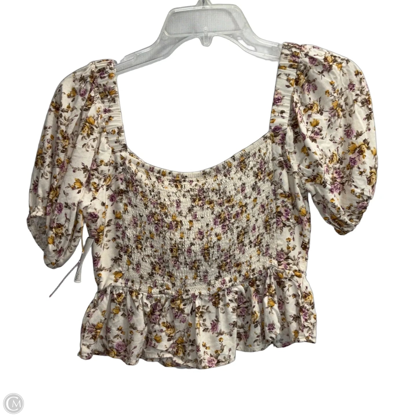 Top Short Sleeve By Altard State In Floral Print, Size: S