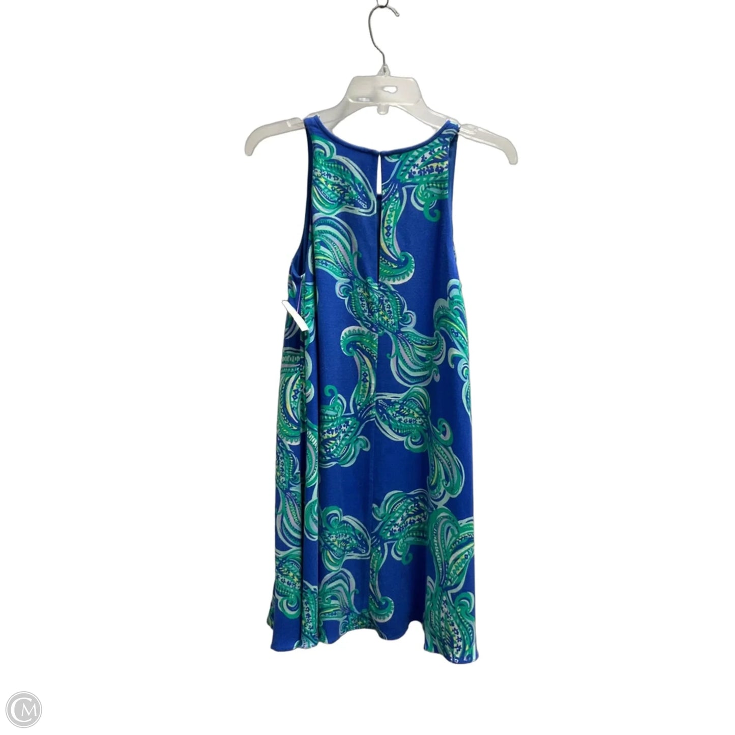 Dress Designer By Lilly Pulitzer In Blue & Green, Size: Xs
