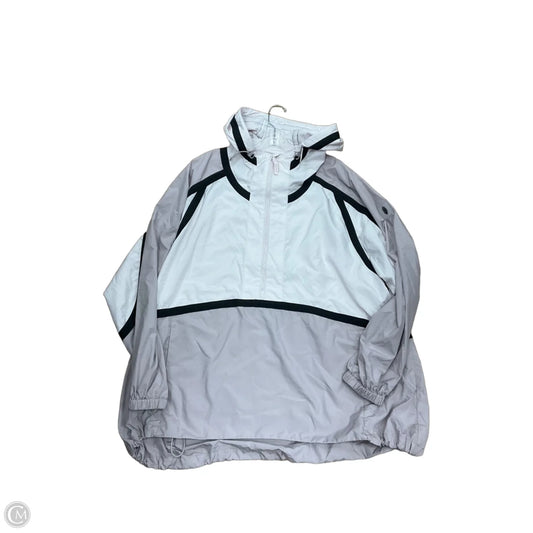Jacket Windbreaker By Free People In Black & Cream, Size: M