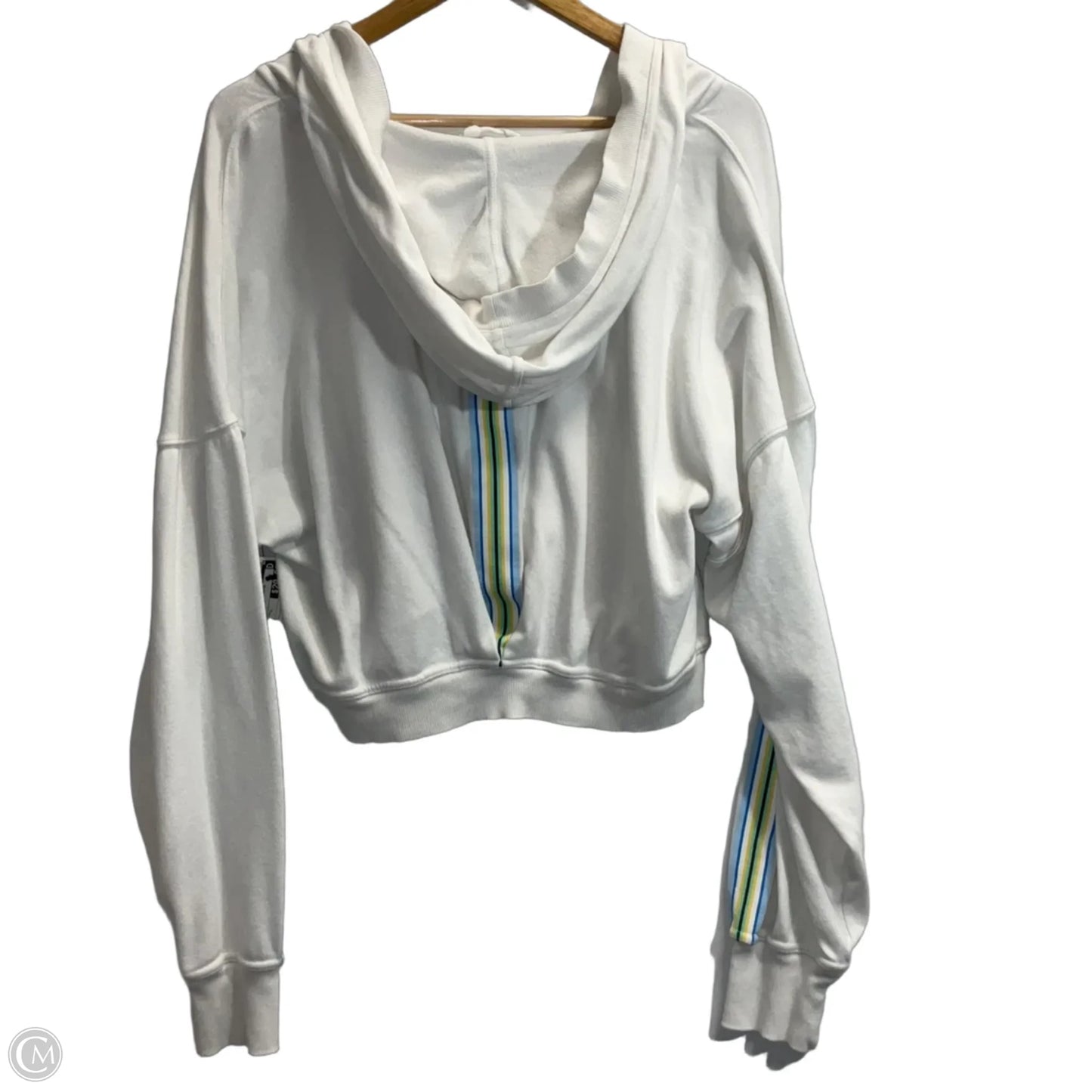 Sweatshirt Hoodie By Free People In White, Size: L