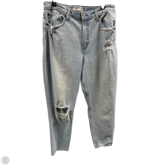 Jeans Boyfriend By Abercrombie And Fitch In Blue Denim, Size: 12