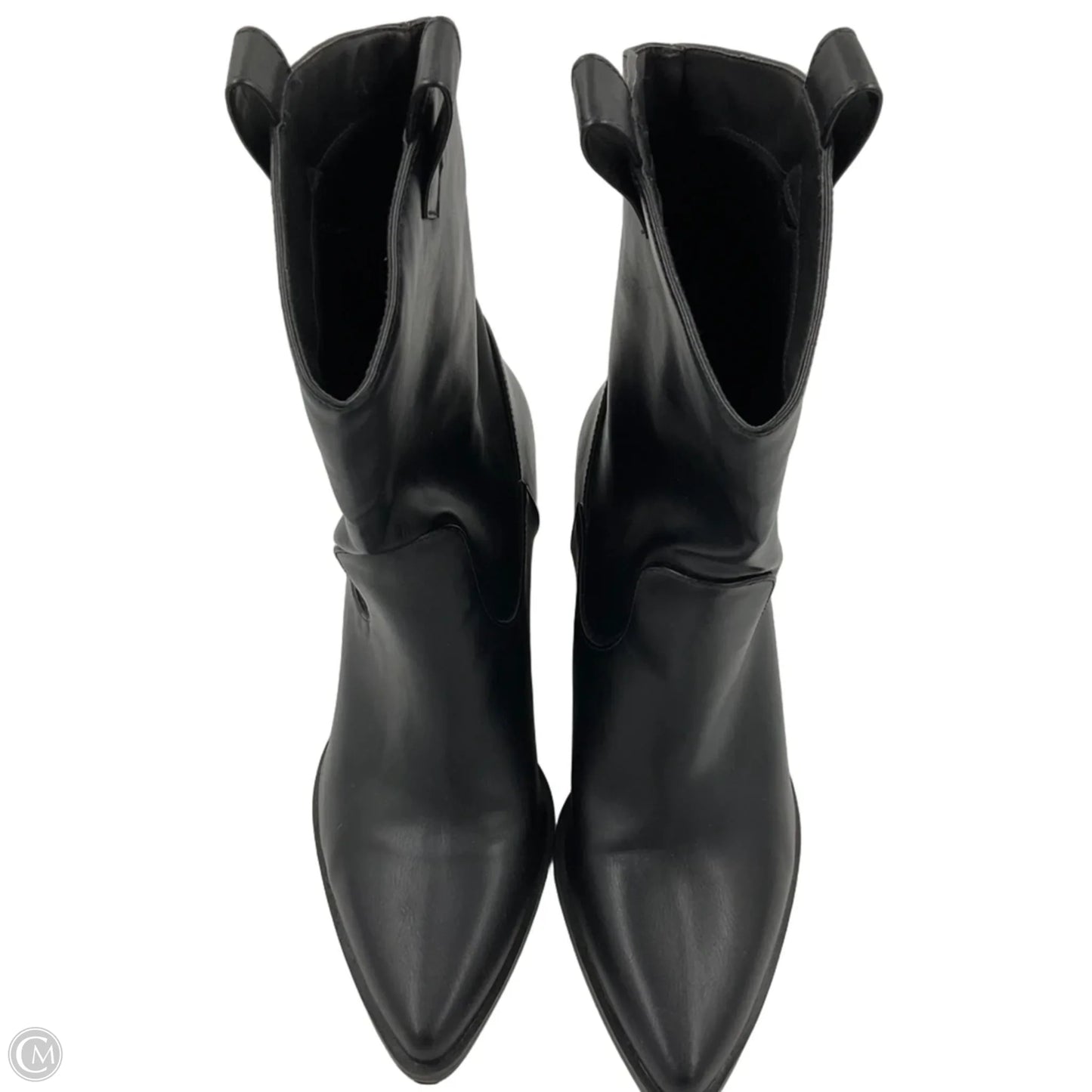Boots Ankle Heels By Qupid In Black, Size: 5