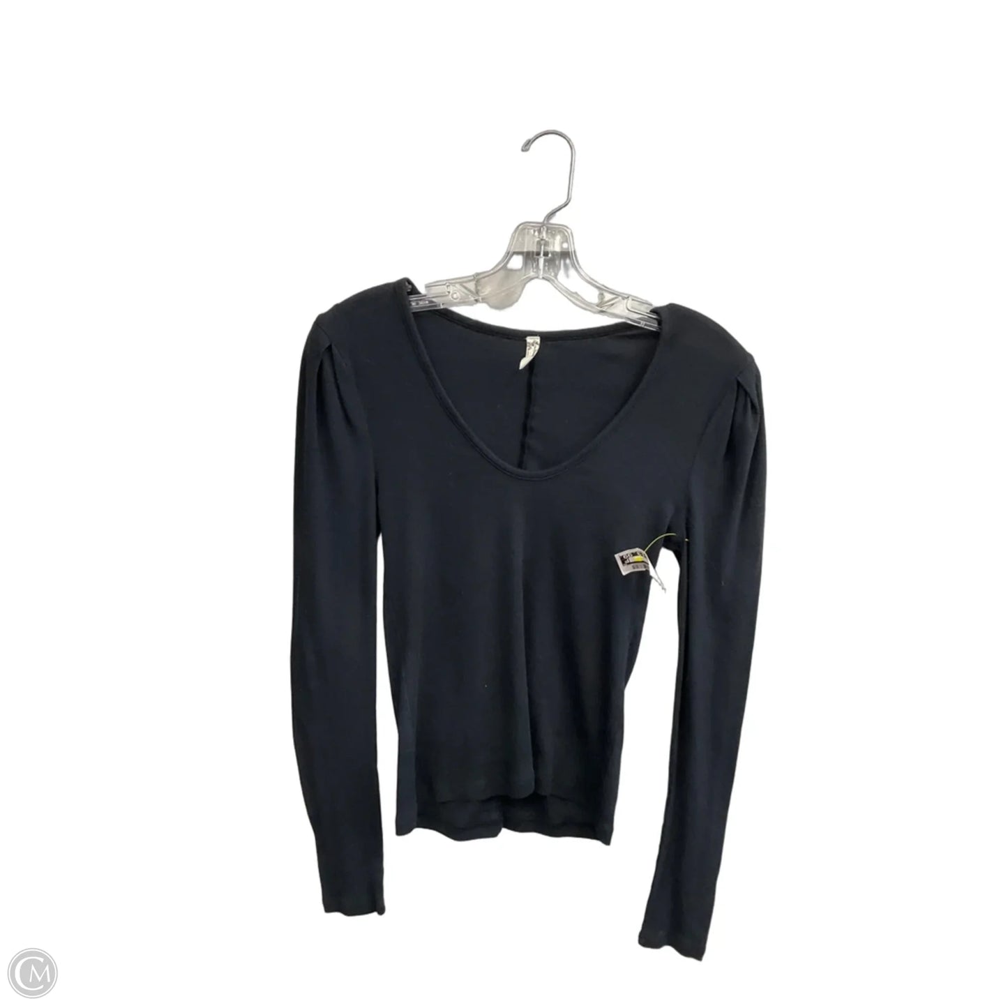 Top Long Sleeve By Free People In Black, Size: M
