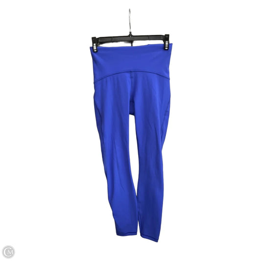 Athletic Leggings By Lululemon In Blue, Size: 4