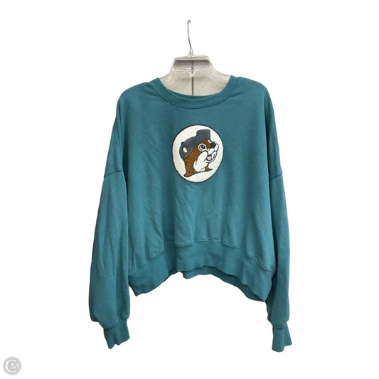 Sweatshirt Crewneck By Clothes Mentor In Green, Size: 3x