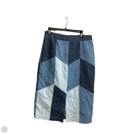 Skirt Midi By Hem & Thread In Blue, Size: M