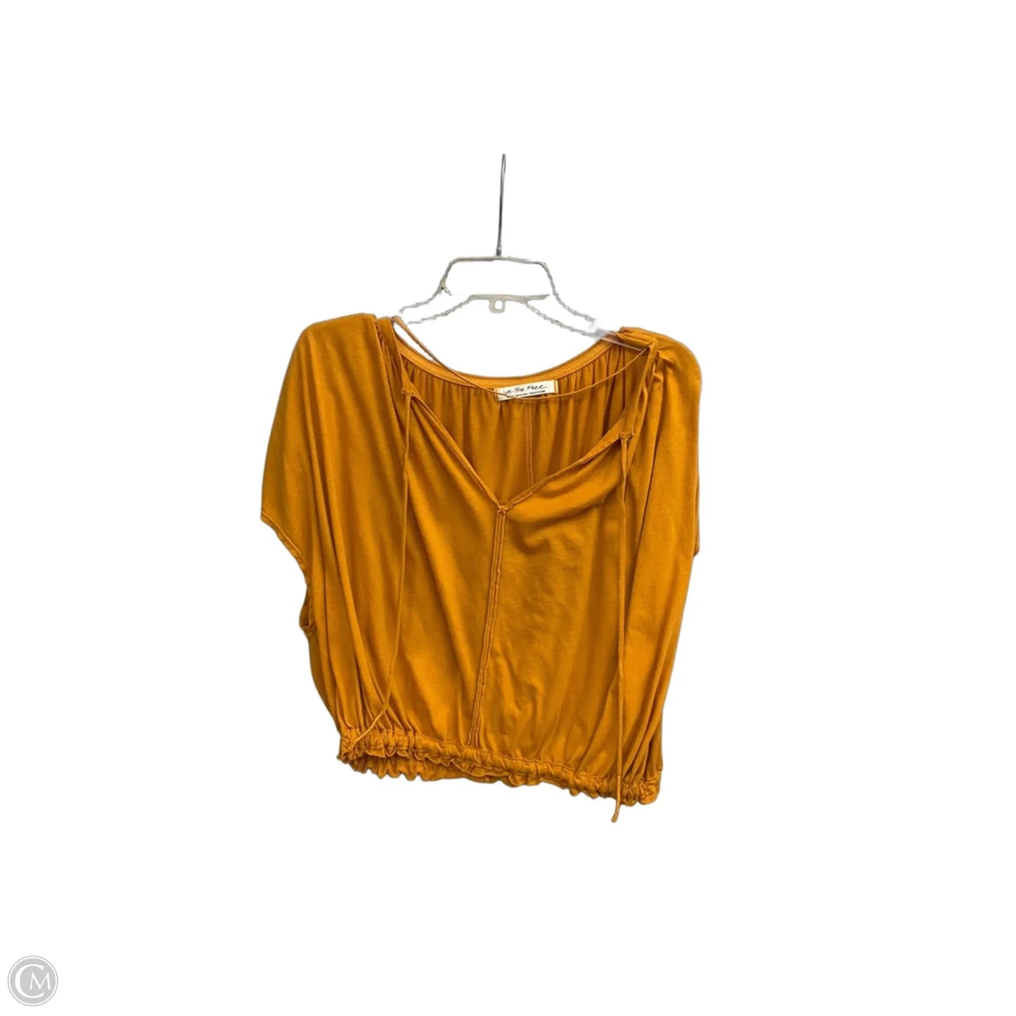 Top Short Sleeve By We The Free In Yellow, Size: L