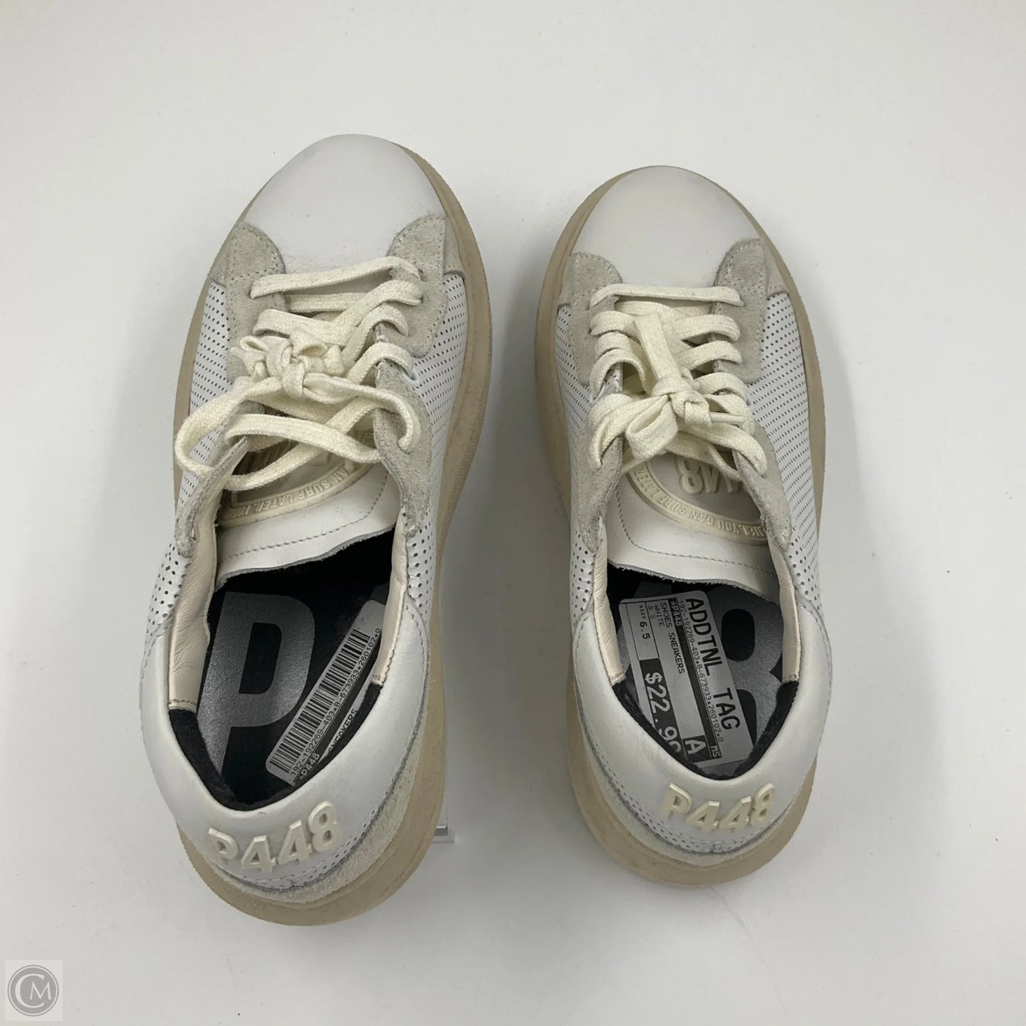 Shoes Sneakers By P448 In White, Size: 6.5