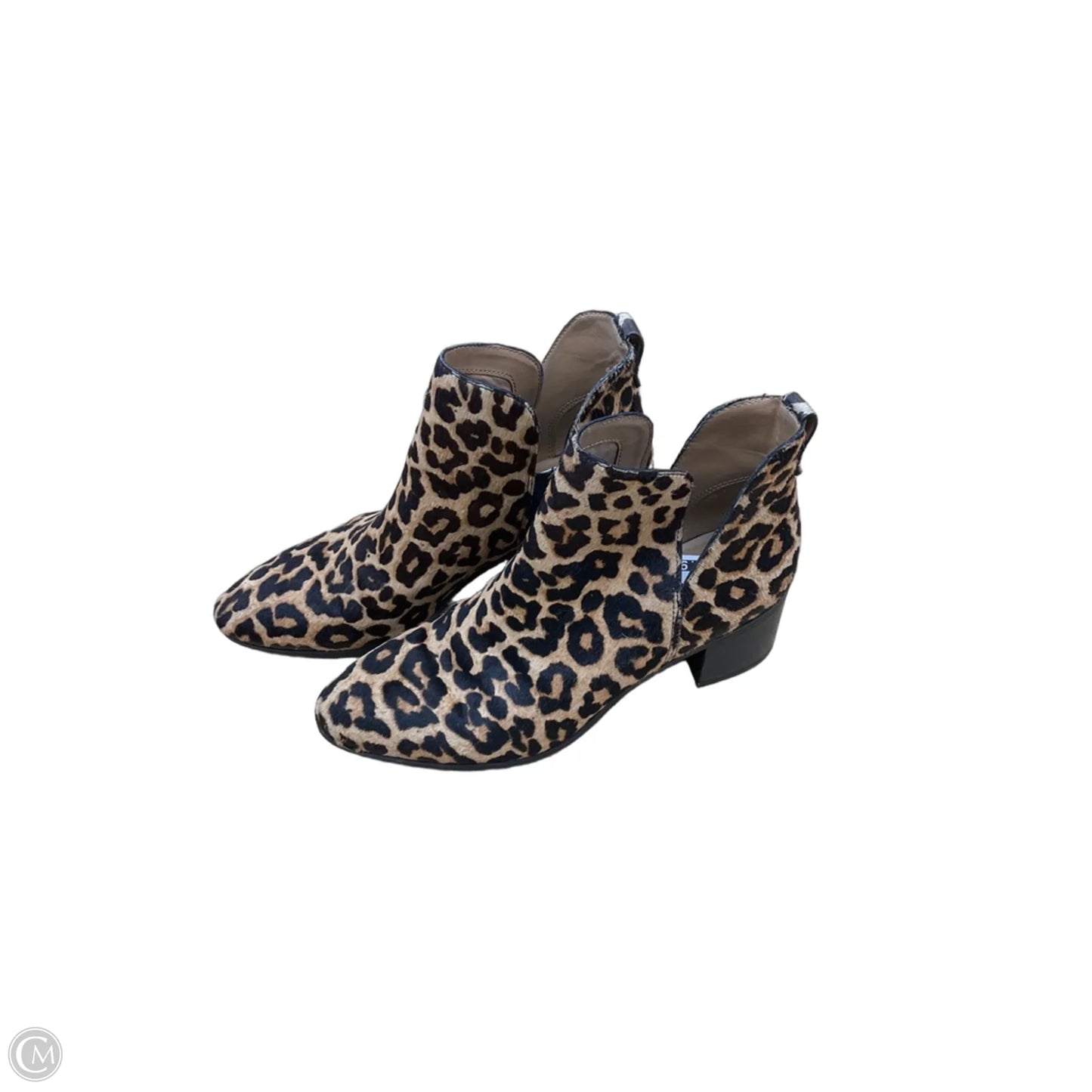 Boots Ankle Heels By Franco Sarto In Animal Print, Size: 7