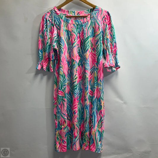 Dress Designer By Lilly Pulitzer In Floral Print, Size: L