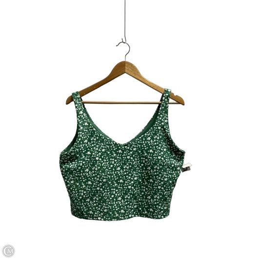 Athletic Tank Top By Old Navy In Floral Print, Size: 2x