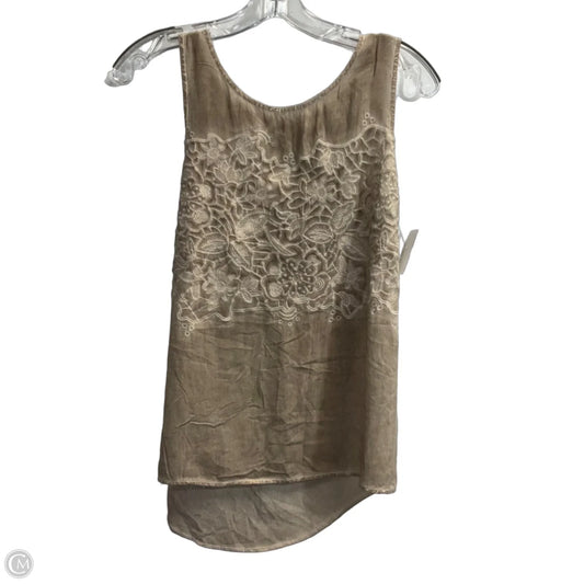 Top Sleeveless By Altard State In Tan, Size: S
