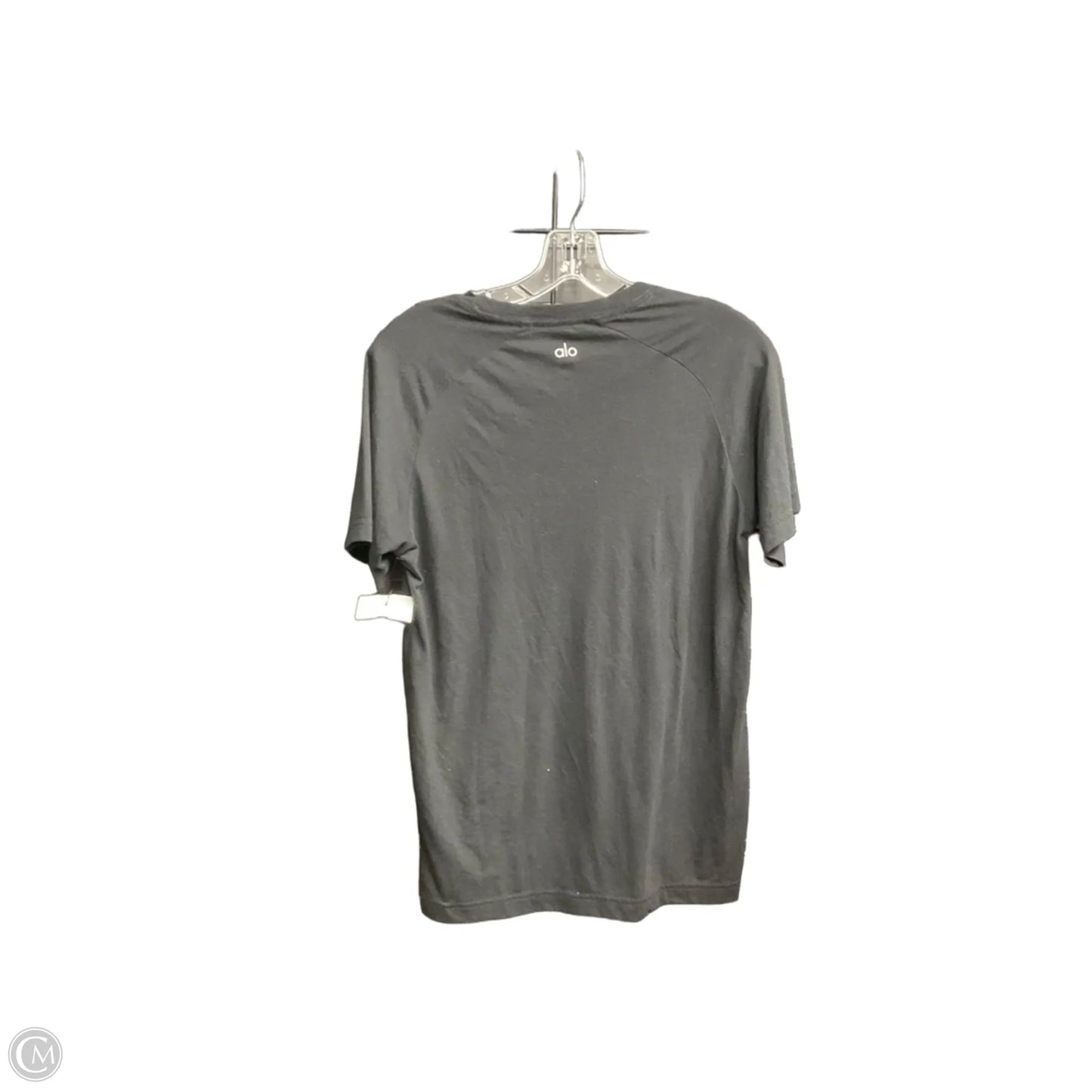 Athletic Top Short Sleeve By Alo In Black, Size: S