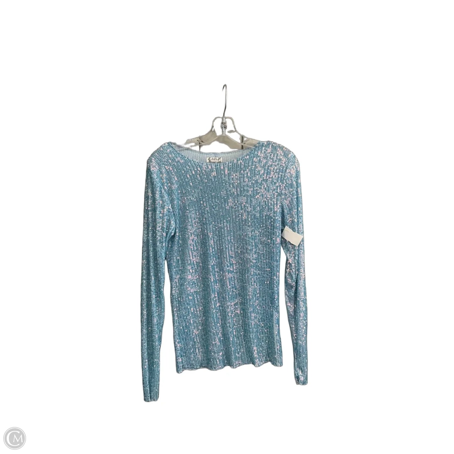 Top Long Sleeve By Free People In Blue, Size: M