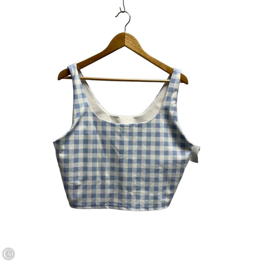 Top Sleeveless By Old Navy In Checkered Pattern, Size: Xxl