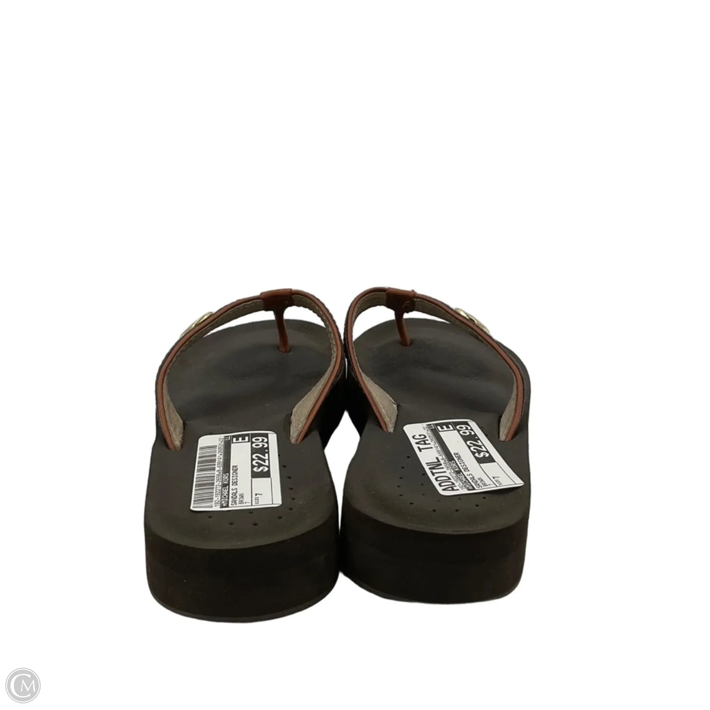 Sandals Designer By Michael Kors In Brown, Size: 7