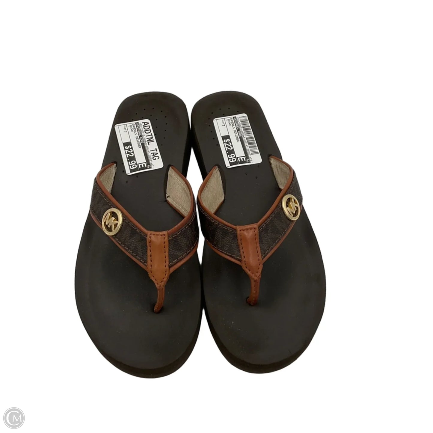 Sandals Designer By Michael Kors In Brown, Size: 7