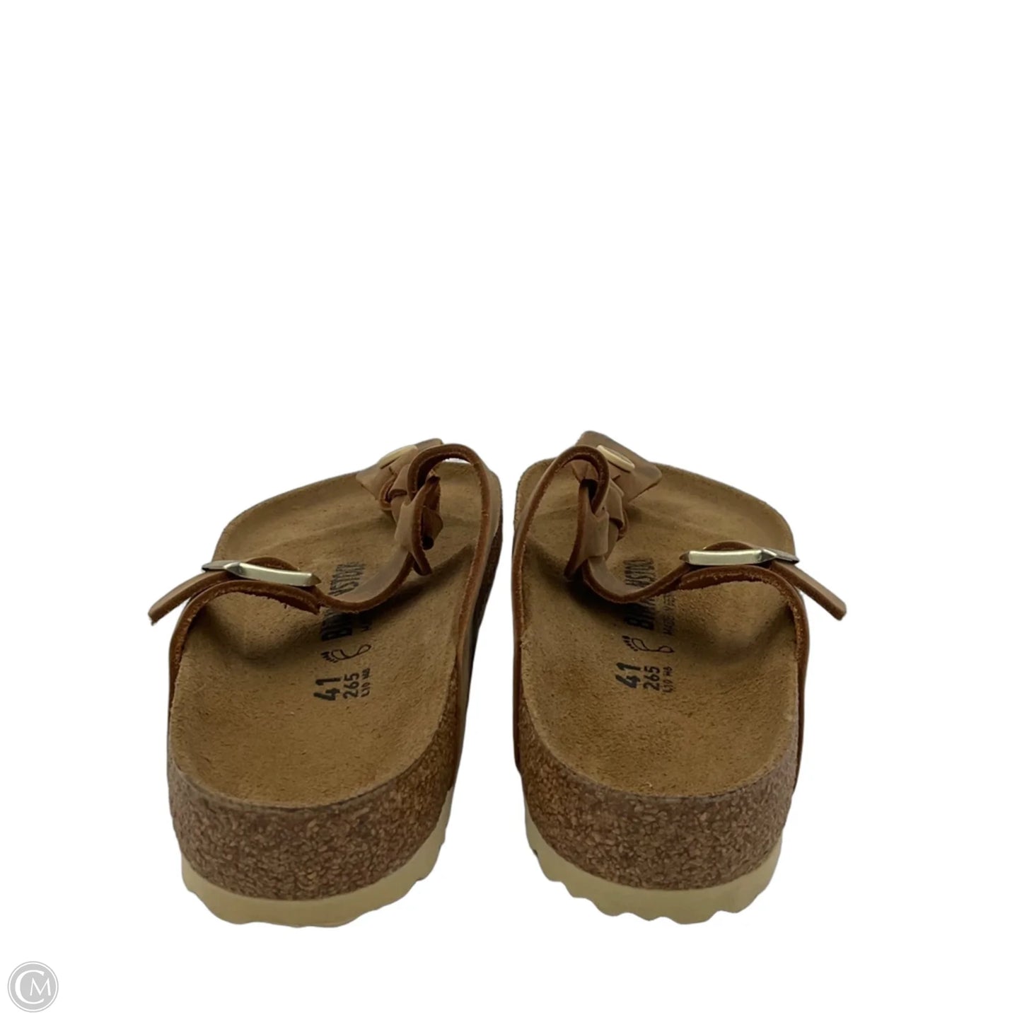 Sandals Flats By Birkenstock In Tan, Size: 7.5