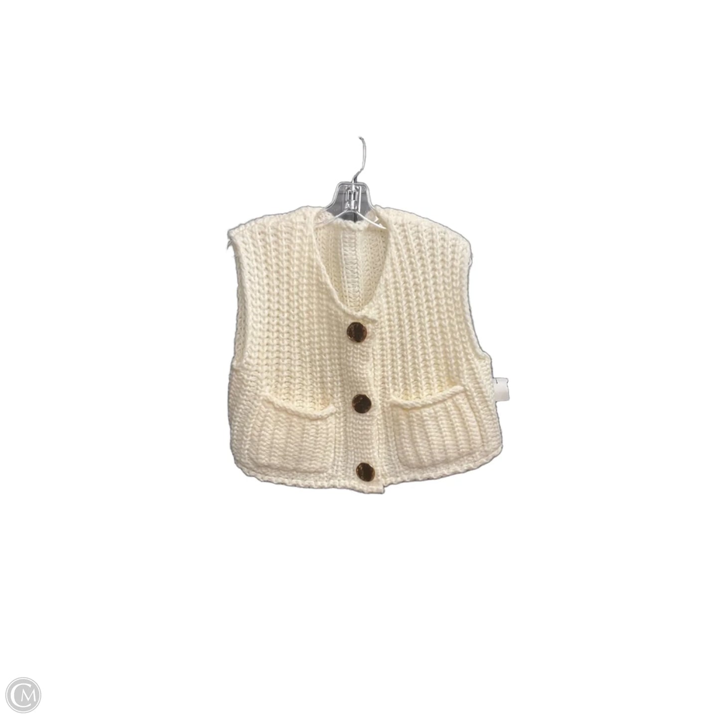 Sweater By Clothes Mentor In White, Size: S