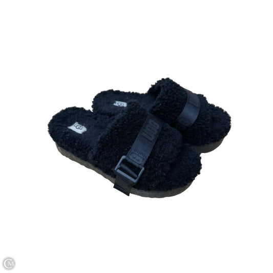 Slippers Designer By Ugg In Black, Size: 8