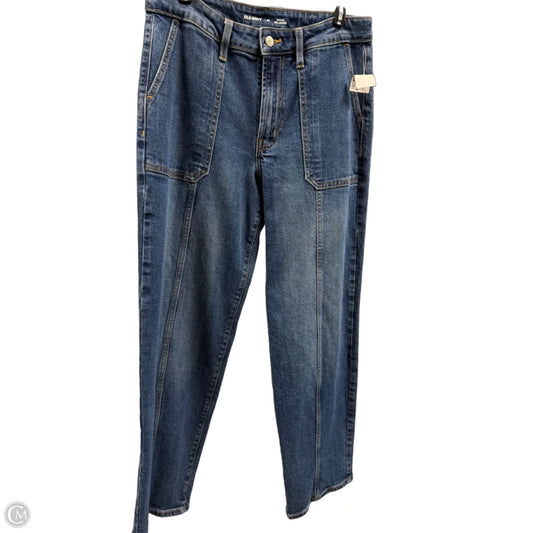 Jeans Straight By Old Navy In Blue Denim, Size: 10
