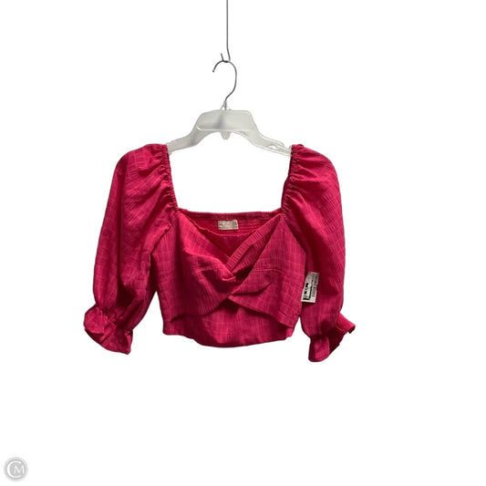 Top Short Sleeve By Altard State In Pink, Size: Xs