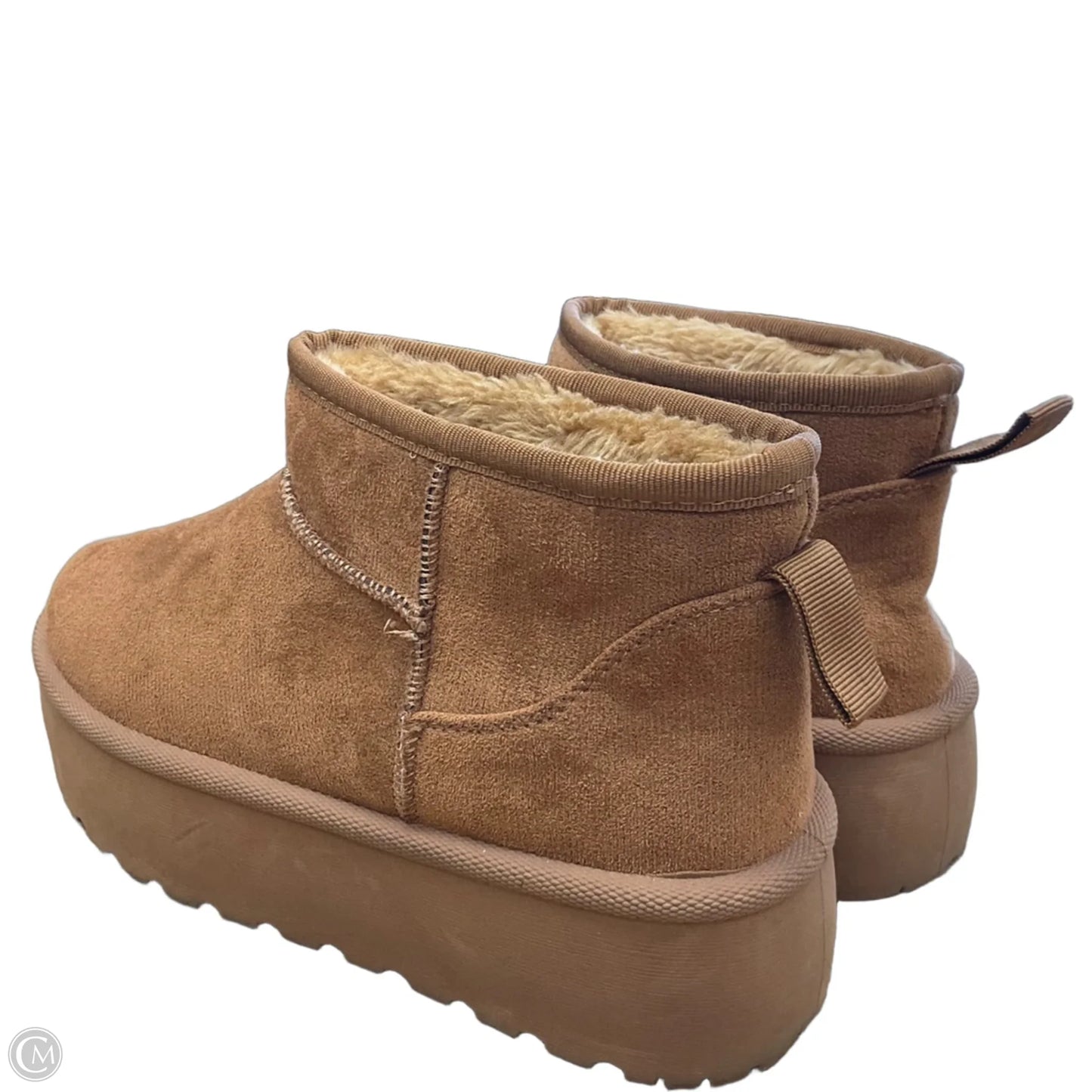 Boots Ankle Flats By Clothes Mentor In Brown, Size: 8