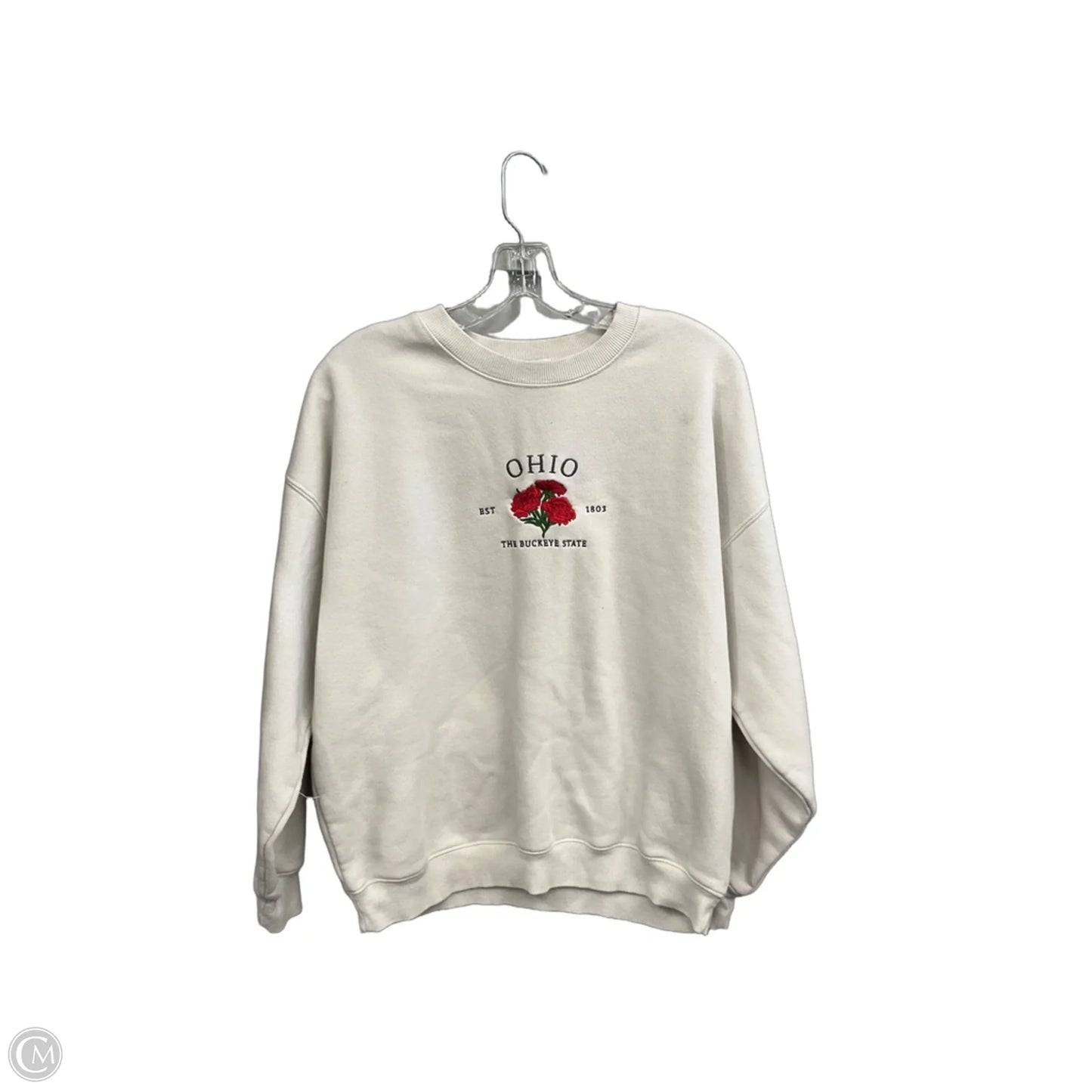 Sweatshirt Crewneck By State Of Mine In Beige, Size: M