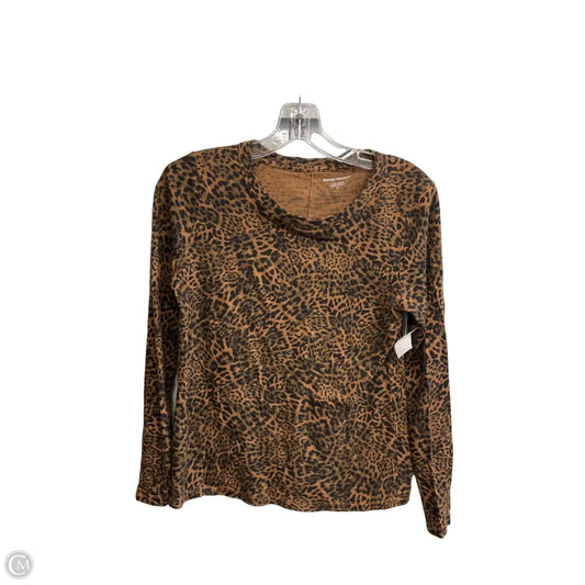Top Long Sleeve By Banana Republic In Animal Print, Size: S