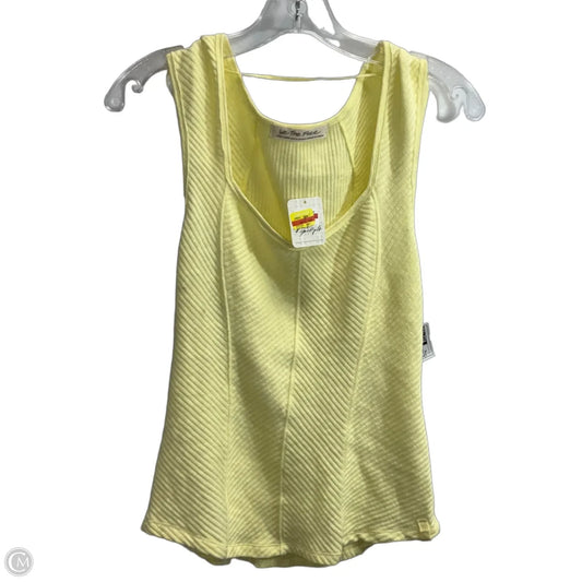 Top Short Sleeve By Free People In Yellow, Size: Xl
