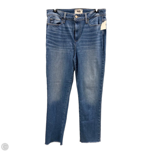 Jeans Straight By Paige In Blue Denim, Size: 8