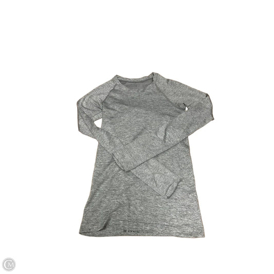 Top Long Sleeve By Lululemon In Grey, Size: 2