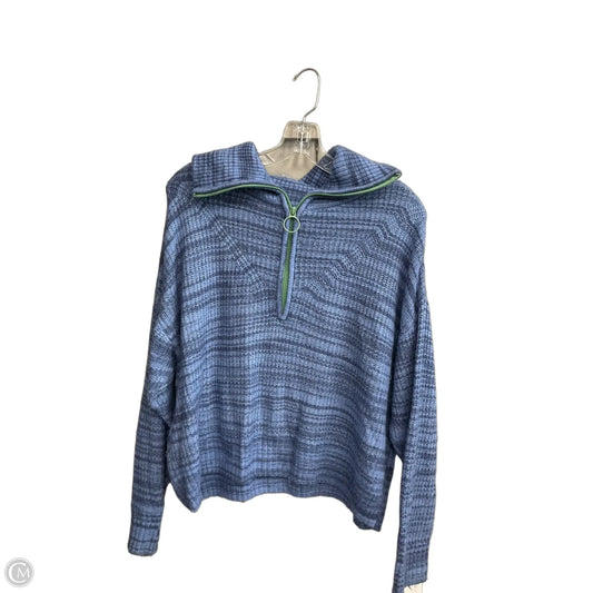 Sweatshirt Collar By Aerie In Blue, Size: S