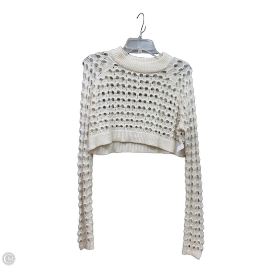 Sweater By Stradivarius In Cream, Size: M