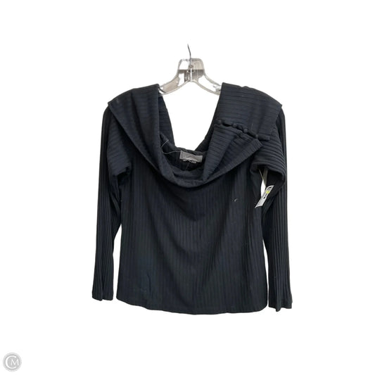 Top Long Sleeve By Anthropologie In Black, Size: L