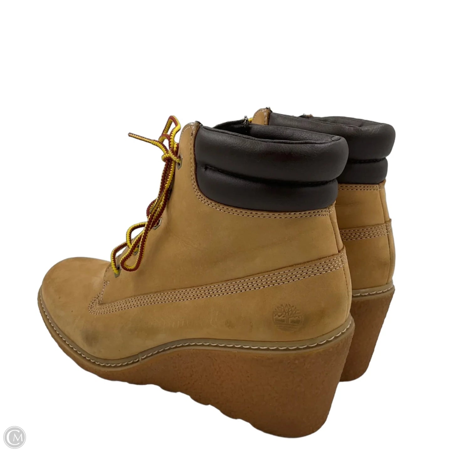 Boots Ankle Heels By Timberland In Brown, Size: 9